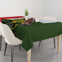 Personalised PNG Eastern Highlands Tablecloth Bird of Paradise Tattoo Flag Motif - Polynesian Pride