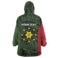 Personalised PNG Eastern Highlands Wearable Blanket Hoodie Bird of Paradise Tattoo Flag Motif LT9 - Polynesian Pride