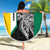 Personalised PNG Enga Province Beach Blanket Bird of Paradise Tattoo Flag Motif - Polynesian Pride