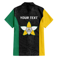 Personalised PNG Enga Province Family Matching Puletasi and Hawaiian Shirt Bird of Paradise Tattoo Flag Motif LT9 - Polynesian Pride
