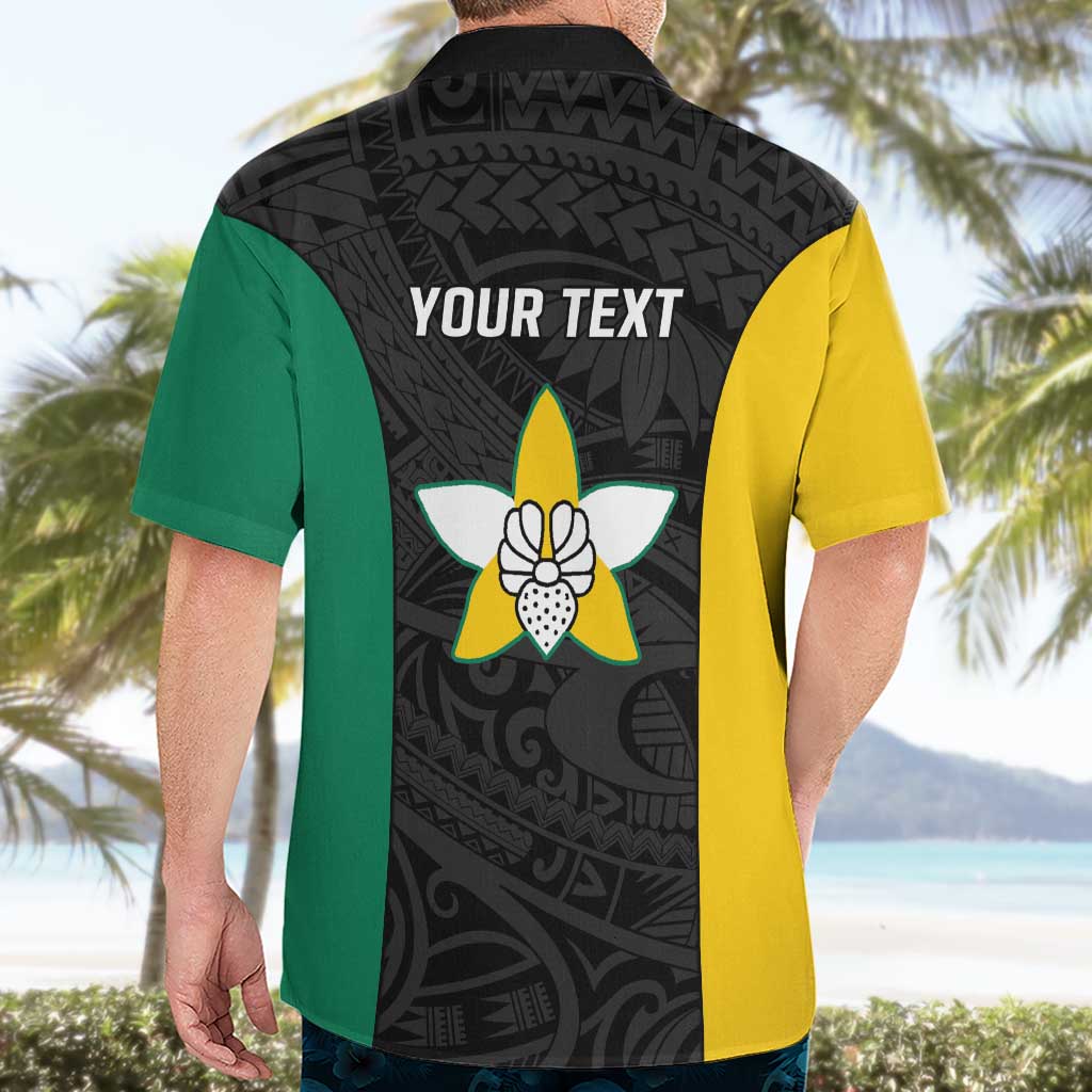 Personalised PNG Enga Province Hawaiian Shirt Bird of Paradise Tattoo Flag Motif LT9 - Polynesian Pride