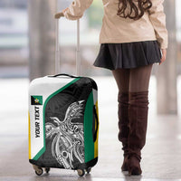 Personalised PNG Enga Province Luggage Cover Bird of Paradise Tattoo Flag Motif LT9 - Polynesian Pride