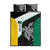 Personalised PNG Enga Province Quilt Bed Set Bird of Paradise Tattoo Flag Motif - Polynesian Pride