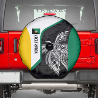 Personalised PNG Enga Province Spare Tire Cover Bird of Paradise Tattoo Flag Motif LT9 - Polynesian Pride