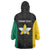 Personalised PNG Enga Province Wearable Blanket Hoodie Bird of Paradise Tattoo Flag Motif - Polynesian Pride
