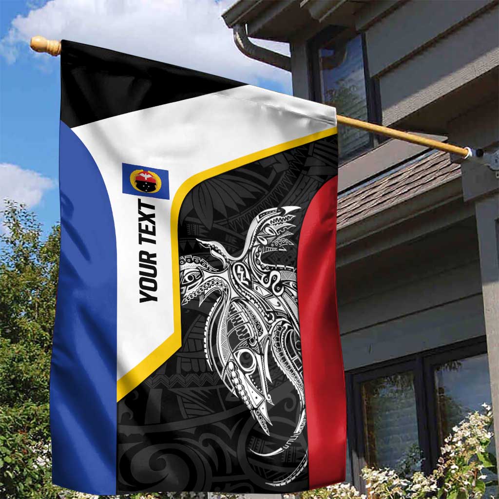 Personalised PNG Gulf Province Garden Flag Bird of Paradise Tattoo Flag Motif LT9 - Polynesian Pride