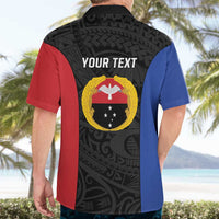 Personalised PNG Gulf Province Hawaiian Shirt Bird of Paradise Tattoo Flag Motif LT9 - Polynesian Pride