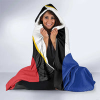 Personalised PNG Gulf Province Hooded Blanket Bird of Paradise Tattoo Flag Motif LT9 - Polynesian Pride