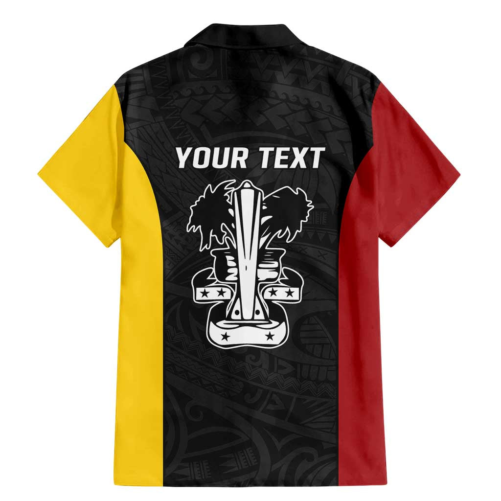 Personalised PNG Madang Province Family Matching Mermaid Dress and Hawaiian Shirt Bird of Paradise Tattoo Flag Motif LT9 - Polynesian Pride