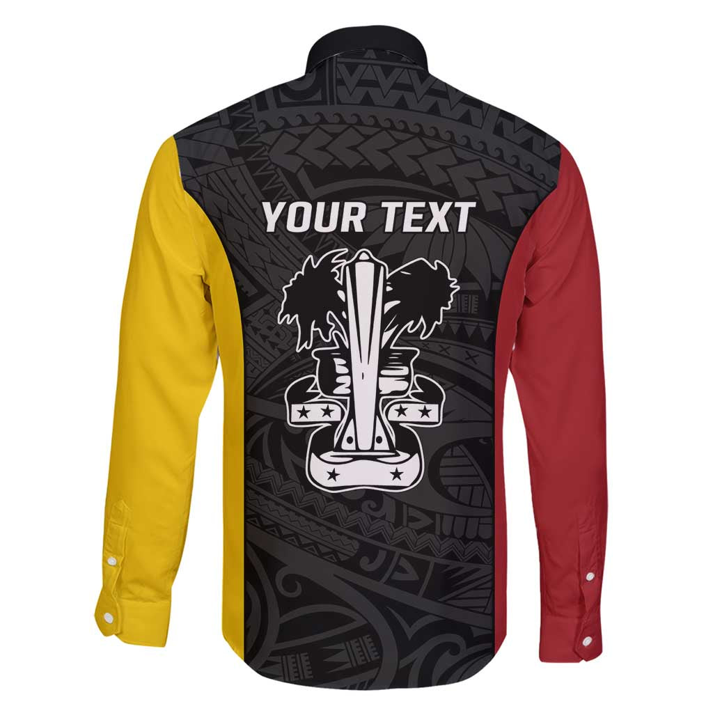 Personalised PNG Madang Province Family Matching Summer Maxi Dress and Hawaiian Shirt Bird of Paradise Tattoo Flag Motif LT9 - Polynesian Pride