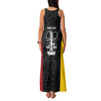 Personalised PNG Madang Province Family Matching Tank Maxi Dress and Hawaiian Shirt Bird of Paradise Tattoo Flag Motif LT9 - Polynesian Pride
