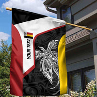 Personalised PNG Madang Province Garden Flag Bird of Paradise Tattoo Flag Motif LT9 - Polynesian Pride