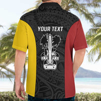 Personalised PNG Madang Province Hawaiian Shirt Bird of Paradise Tattoo Flag Motif LT9 - Polynesian Pride