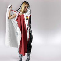 Personalised PNG Madang Province Hooded Blanket Bird of Paradise Tattoo Flag Motif LT9 - Polynesian Pride