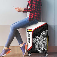 Personalised PNG Madang Province Luggage Cover Bird of Paradise Tattoo Flag Motif LT9 - Polynesian Pride