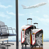 Personalised PNG Madang Province Luggage Cover Bird of Paradise Tattoo Flag Motif LT9 - Polynesian Pride