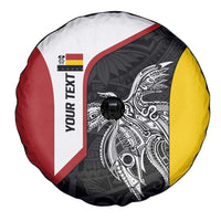Personalised PNG Madang Province Spare Tire Cover Bird of Paradise Tattoo Flag Motif LT9 - Polynesian Pride