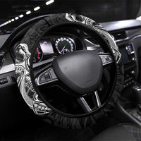 PNG Madang Province Steering Wheel Cover Bird of Paradise Tattoo Flag Motif LT9 Universal Fit Yellow - Polynesian Pride