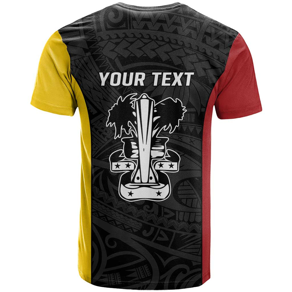 Personalised PNG Madang Province T Shirt Bird of Paradise Tattoo Flag Motif LT9 - Polynesian Pride