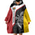 Personalised PNG Madang Province Wearable Blanket Hoodie Bird of Paradise Tattoo Flag Motif - Polynesian Pride