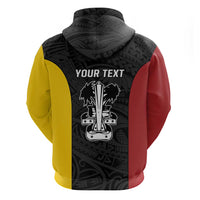 Personalised PNG Madang Province Zip Hoodie Bird of Paradise Tattoo Flag Motif LT9 - Polynesian Pride