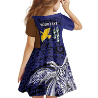 Personalised PNG Manus Province Family Matching Summer Maxi Dress and Hawaiian Shirt Bird of Paradise Tattoo Flag Motif LT9 - Polynesian Pride