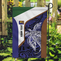 Personalised PNG Manus Province Garden Flag Bird of Paradise Tattoo Flag Motif LT9 Garden Flag Blue - Polynesian Pride