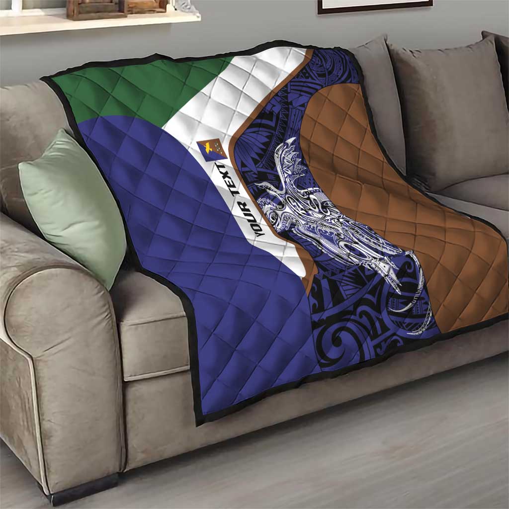 Personalised PNG Manus Province Quilt Bird of Paradise Tattoo Flag Motif LT9 - Polynesian Pride