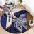 Personalised PNG Manus Province Round Carpet Bird of Paradise Tattoo Flag Motif - Polynesian Pride