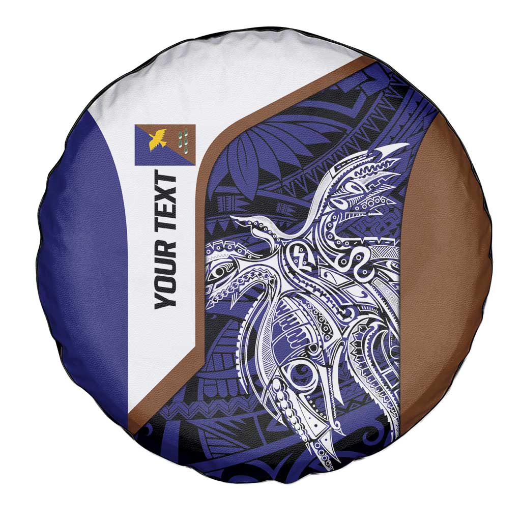 Personalised PNG Manus Province Spare Tire Cover Bird of Paradise Tattoo Flag Motif LT9 - Polynesian Pride
