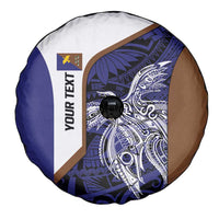 Personalised PNG Manus Province Spare Tire Cover Bird of Paradise Tattoo Flag Motif LT9 - Polynesian Pride