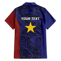 Personalised PNG Milne Bay Province Family Matching Tank Maxi Dress and Hawaiian Shirt Bird of Paradise Tattoo Flag Motif LT9 - Polynesian Pride