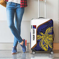 Personalised PNG Milne Bay Province Luggage Cover Bird of Paradise Tattoo Flag Motif LT9 - Polynesian Pride