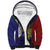 Personalised PNG Milne Bay Province Sherpa Hoodie Bird of Paradise Tattoo Flag Motif - Polynesian Pride