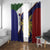 Personalised PNG Milne Bay Province Window Curtain Bird of Paradise Tattoo Flag Motif - Polynesian Pride