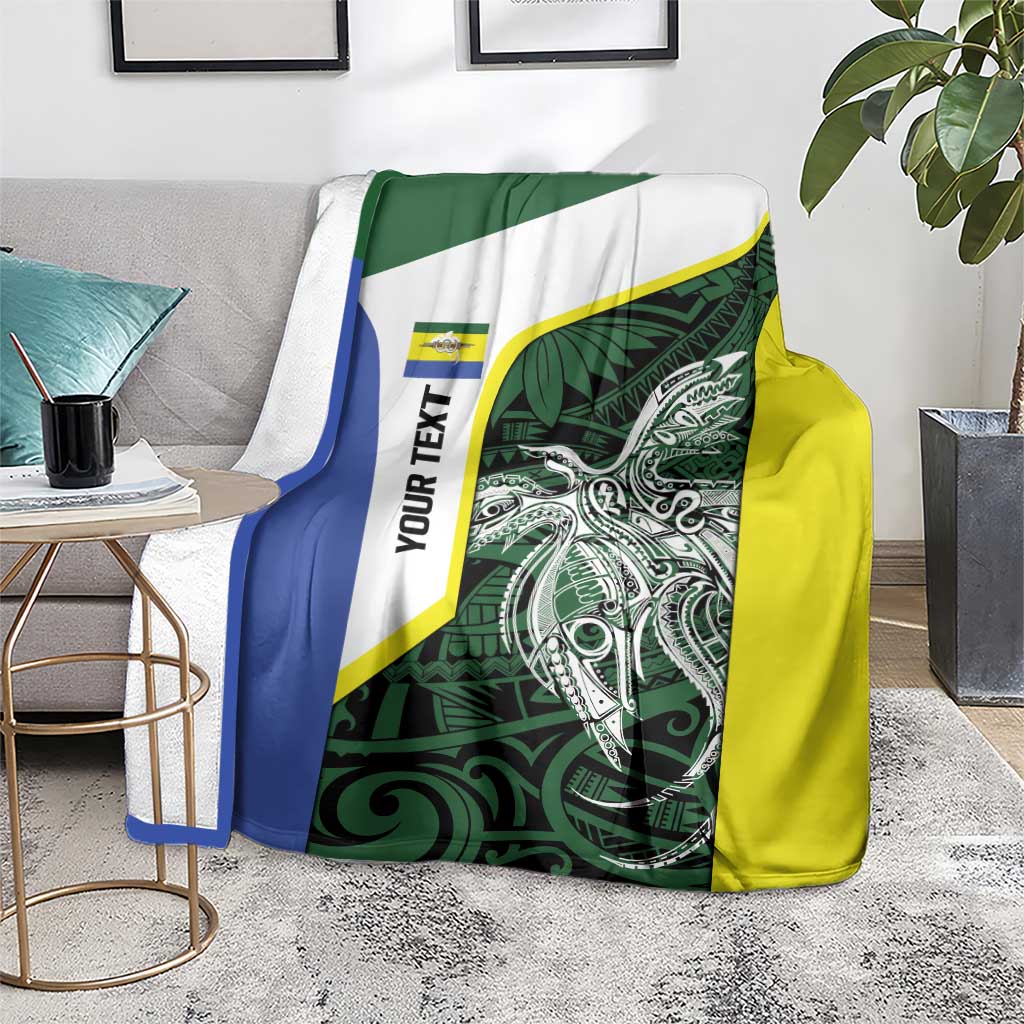 Personalised PNG Morobe Province Blanket Bird of Paradise Tattoo Flag Motif - Polynesian Pride