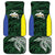Personalised PNG Morobe Province Car Mats Bird of Paradise Tattoo Flag Motif - Polynesian Pride