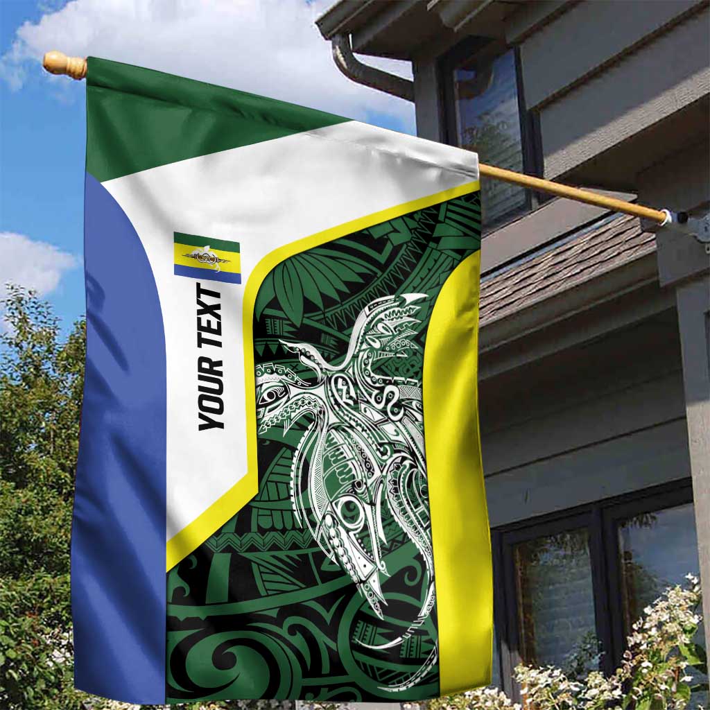 Personalised PNG Morobe Province Garden Flag Bird of Paradise Tattoo Flag Motif LT9 - Polynesian Pride