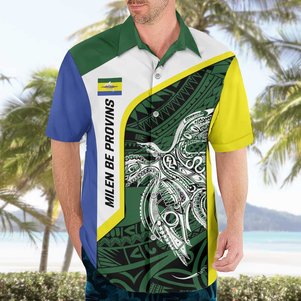 Personalised PNG Morobe Province Hawaiian Shirt Bird of Paradise Tattoo Flag Motif LT9 - Polynesian Pride