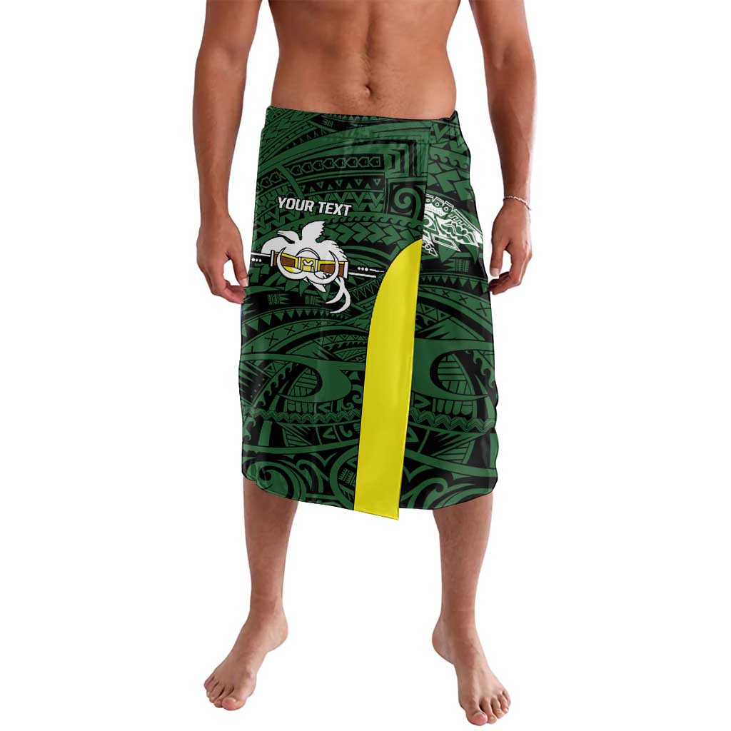 Personalised PNG Morobe Province Lavalava Bird of Paradise Tattoo Flag Motif - Polynesian Pride