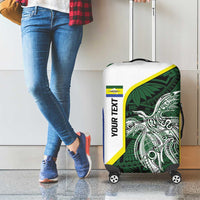 Personalised PNG Morobe Province Luggage Cover Bird of Paradise Tattoo Flag Motif LT9 - Polynesian Pride