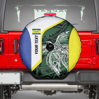 Personalised PNG Morobe Province Spare Tire Cover Bird of Paradise Tattoo Flag Motif LT9 - Polynesian Pride