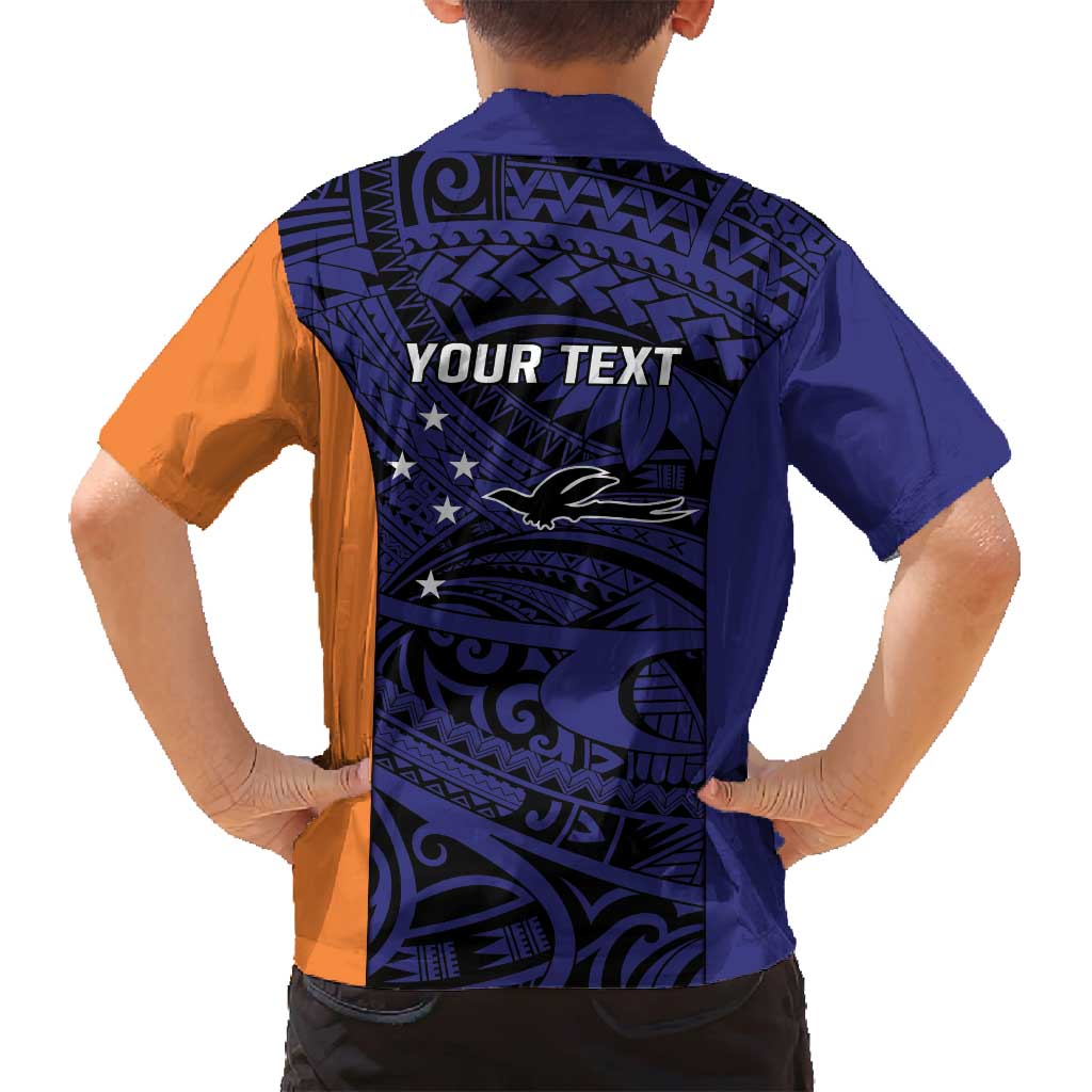Personalised PNG New Ireland Family Matching Long Sleeve Bodycon Dress and Hawaiian Shirt Bird of Paradise Tattoo Flag Motif LT9 - Polynesian Pride