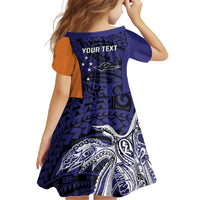 Personalised PNG New Ireland Family Matching Mermaid Dress and Hawaiian Shirt Bird of Paradise Tattoo Flag Motif LT9 - Polynesian Pride