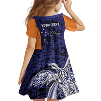 Personalised PNG New Ireland Family Matching Off Shoulder Maxi Dress and Hawaiian Shirt Bird of Paradise Tattoo Flag Motif LT9 - Polynesian Pride