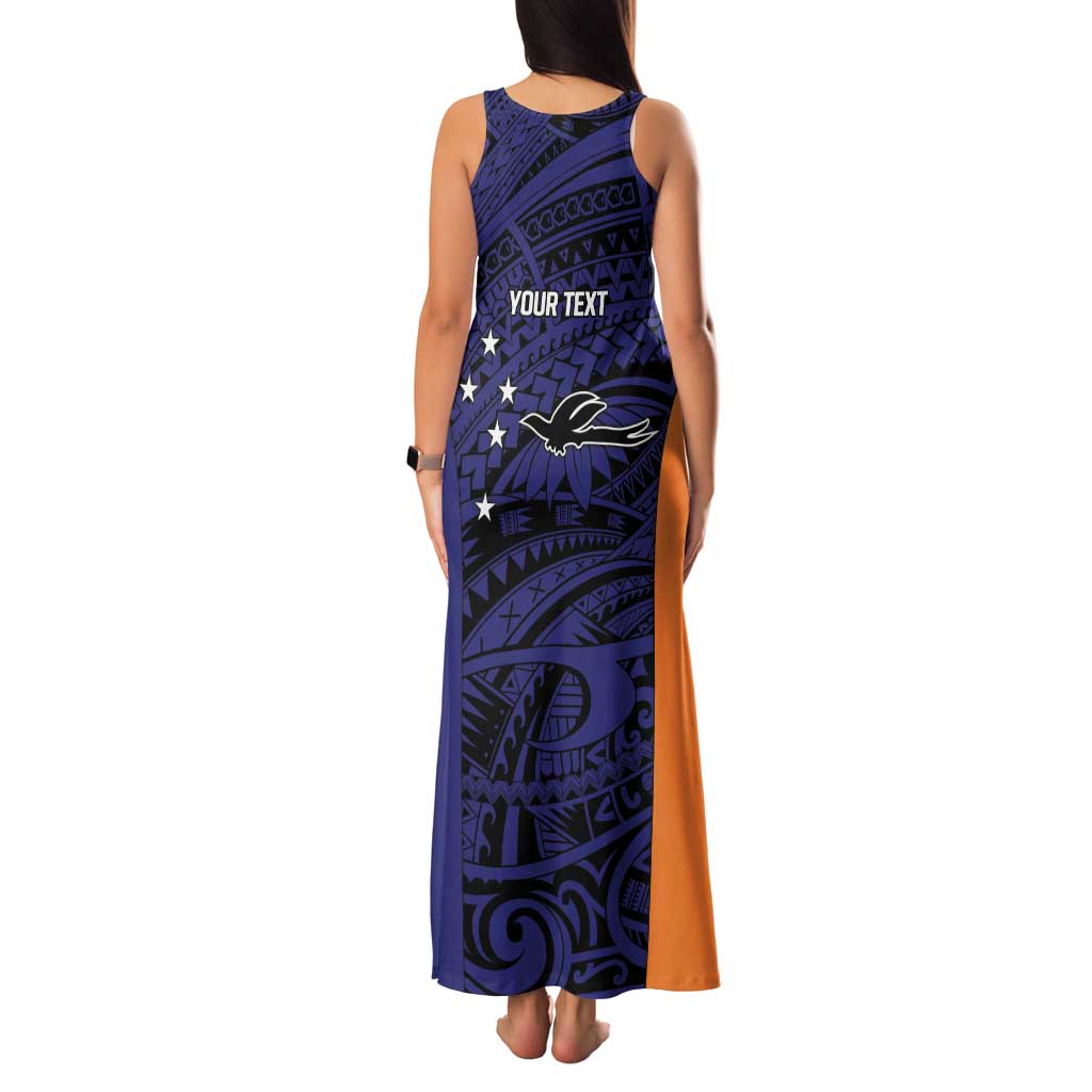 Personalised PNG New Ireland Family Matching Tank Maxi Dress and Hawaiian Shirt Bird of Paradise Tattoo Flag Motif LT9 - Polynesian Pride