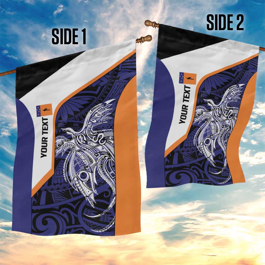 Personalised PNG New Ireland Garden Flag Bird of Paradise Tattoo Flag Motif LT9 - Polynesian Pride