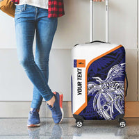 Personalised PNG New Ireland Luggage Cover Bird of Paradise Tattoo Flag Motif LT9 - Polynesian Pride
