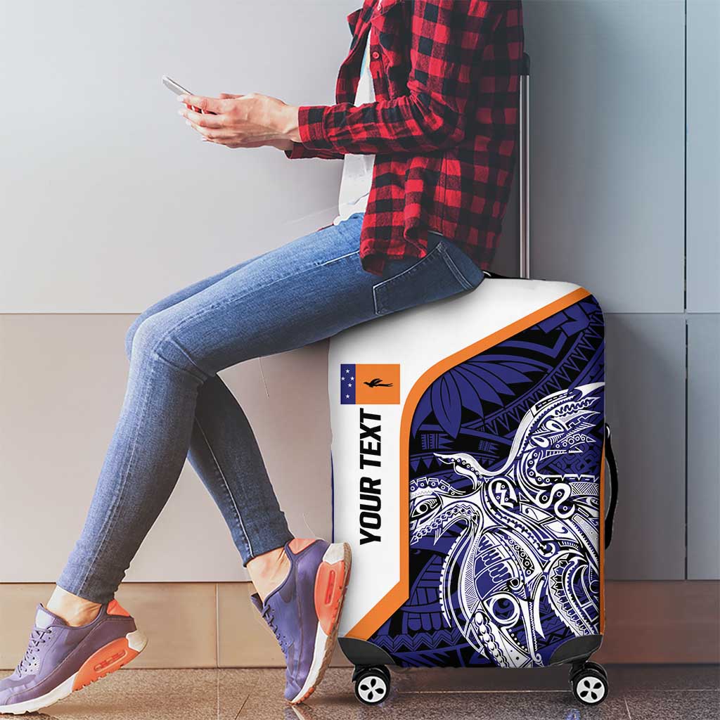 Personalised PNG New Ireland Luggage Cover Bird of Paradise Tattoo Flag Motif LT9 - Polynesian Pride