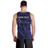 Personalised PNG New Ireland Men Tank Top Bird of Paradise Tattoo Flag Motif LT9 - Polynesian Pride